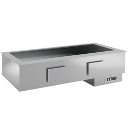  "Droog" bain-marie element, geventileerd, kuip 4x GN 1/1, 1455x700xh380