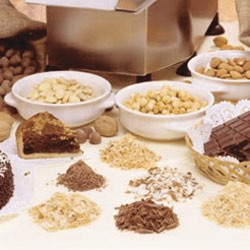  Gekorrelde schijf chocolade/droge vruchten 1,5 mm