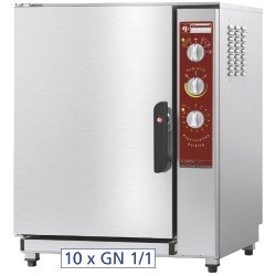  Elektrische oven, opwarmen en behouden van temperatuur 10x GN 1/1 + bevochtiger,  710x770xh940