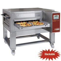 Tunnel-pizza oven geventileerd elektrisch 80-70 pizza's Ø 350 mm, 1350x2000xh490/1080