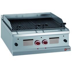  Lavasteengrill op gas met bakrooster in -O- vorm -Top-, 700x700xh250/320