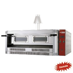 Gasoven, 9 pizza's Ø 330 mm, 1390x1300xh500+ 225