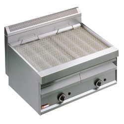  Gasstoom-grill met bakrooster in "O"-vorm -Top-, 800x700xh440/610