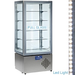 MAX/50AV FULL Vitrine met 4 zijden in glas, 5 niveaus,   geventileerd