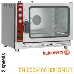  Elektrische conventie oven 5x EN (GN) met automatische bevochtiger, 905x815xh640