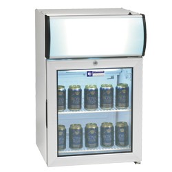 TOP50PC/T Vitrine tafelmodel positieve T°, 60 liter