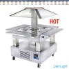  Eiland bain-marie;warm buffet 4x GN 1/1-150 (wit hout), 1040(1435)x1040(1435)