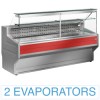 HL20/B1 Gekoelde vitrinetoonbank met rechte ruit 90°