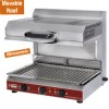  Vitroceramische salamander, mobiele bovenkant, 2 vuren, 600x590xh590