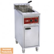  Electrische friteuse 16 lit. op kast 4-8-12 Kw, 400x660xh980