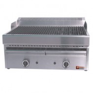  Stoomgrill op gas met gietijzeren rooster -Top-, 410x630xh430