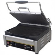 L518  Buffalo medium contact grill, Beide platen gegroefd