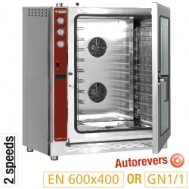  Convectie oven op gas, 10x EN(GN) automatische bevochtiger,  905x855xh1130