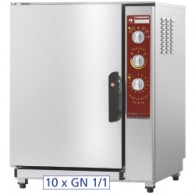  Elektrische oven, opwarmen en behouden van temperatuur 10x GN 1/1 + bevochtiger,  710x770xh940