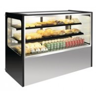 GG216  RVS display vitrine 300 ltr, 1200(h)900(b)715(d).