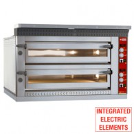 Electric pizza oven "extra large", 2x 6 pizzas Ø 350 mm, 1420x1010xh720