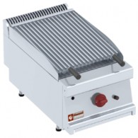  Gas lavasteengrill - 1/2 module - bakrooster in "Z"-vorm, 400x700xh330