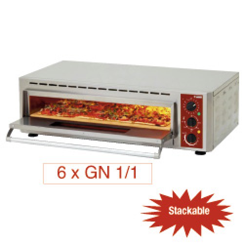 Brengen duif Koor Elektrische pizza-oven, kamer (2+3 kW) 660x430xh100 - Combi-steamers en - ovens